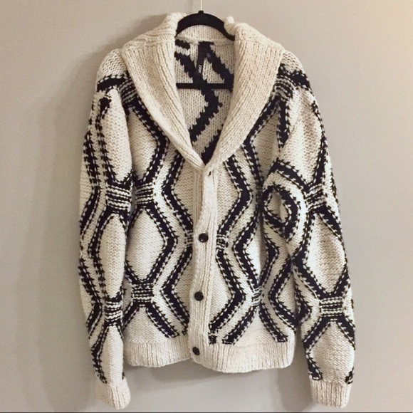 EDUN Sweaters - EDUN boho oversized wool knit cardigan